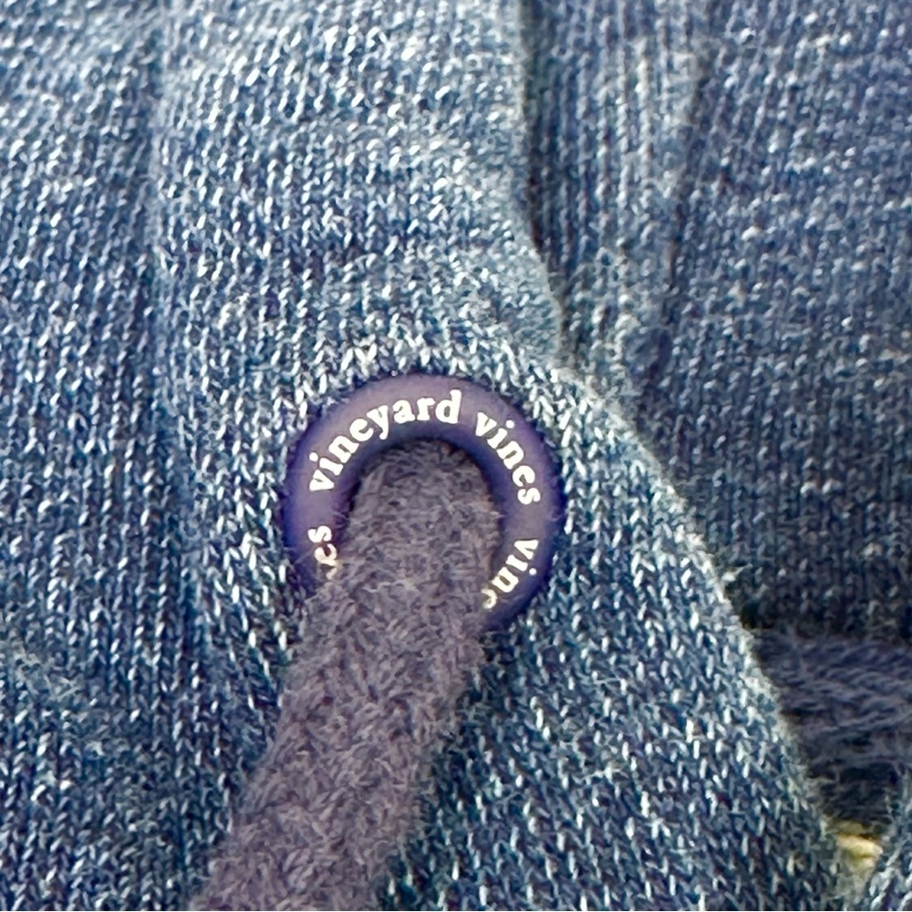 Vineyard Vines Men’s Blue Denim Hoodie Medium M - Picture 8 of 11